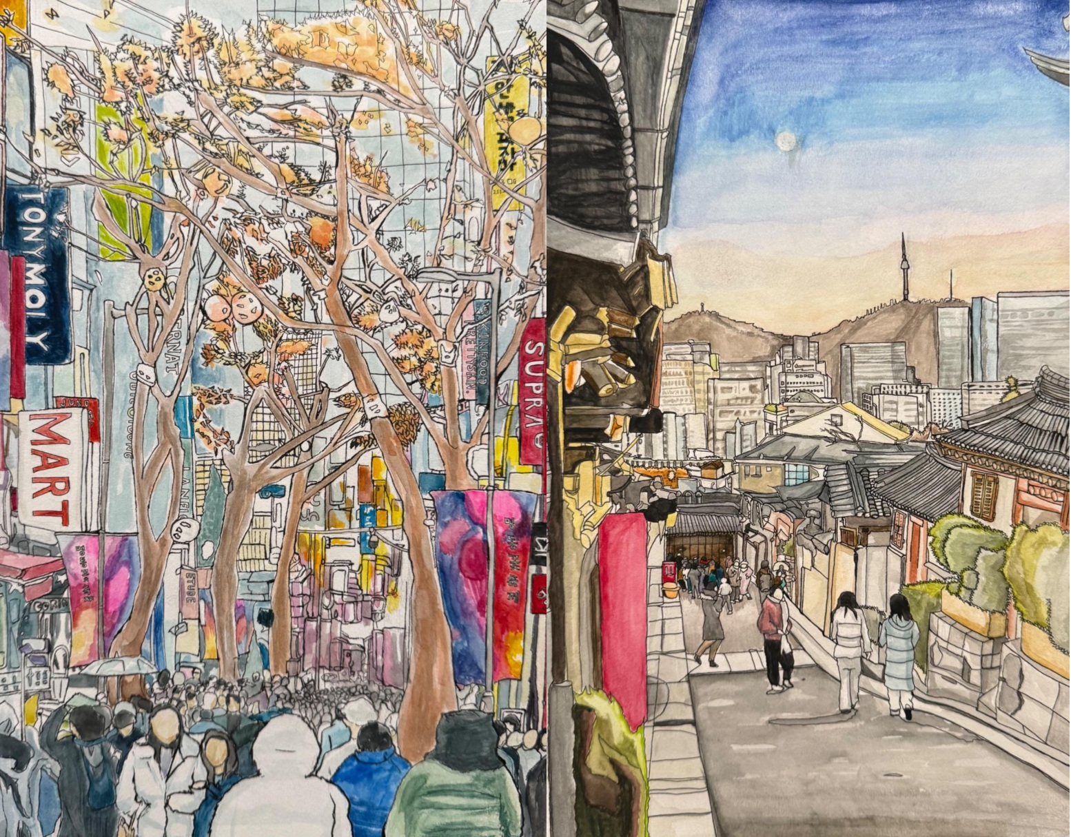 Bukchon and Myeong-dong by HyeonGong Kim